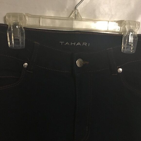 Tahari Blue Dark Wash Skinny Jeans 8 - Picture 4 of 4